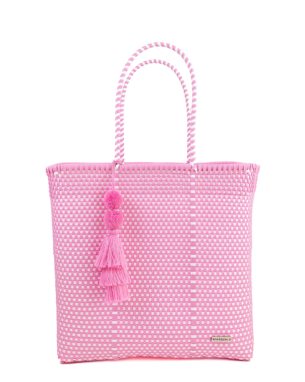 Pastel Pink and White Checkered Jumbo