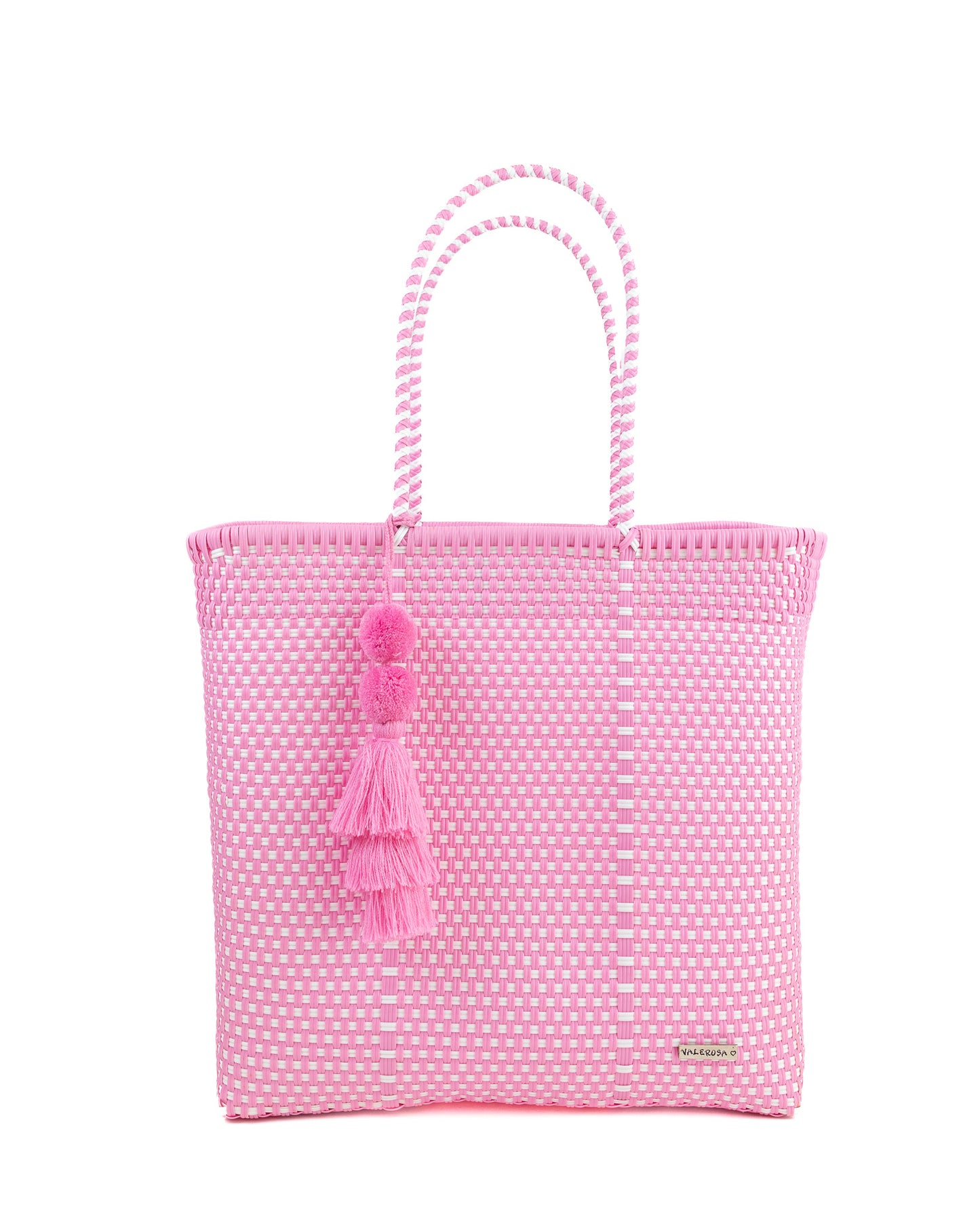 Pastel Pink and White Checkered Playera