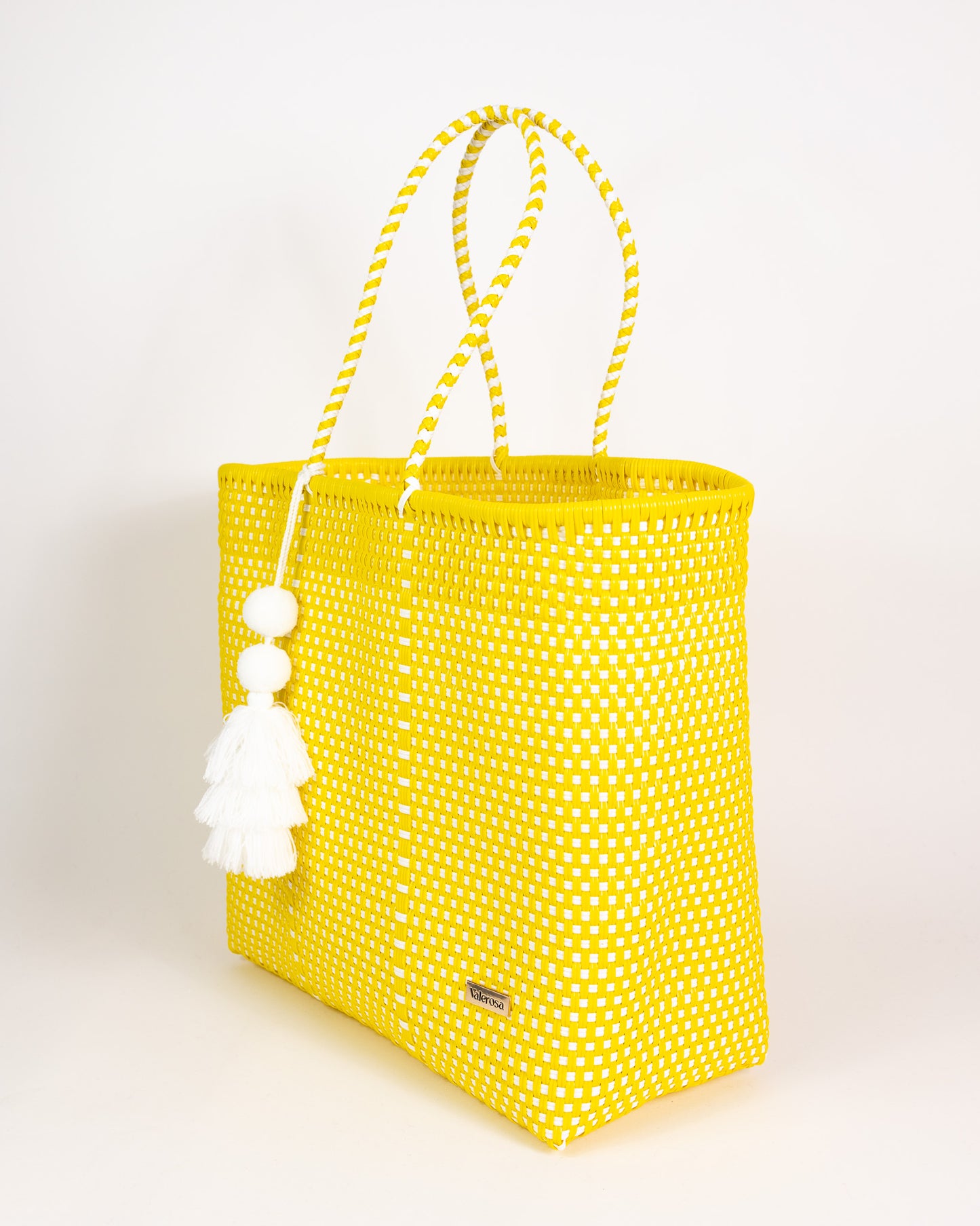 Yellow and White Checkered Playera