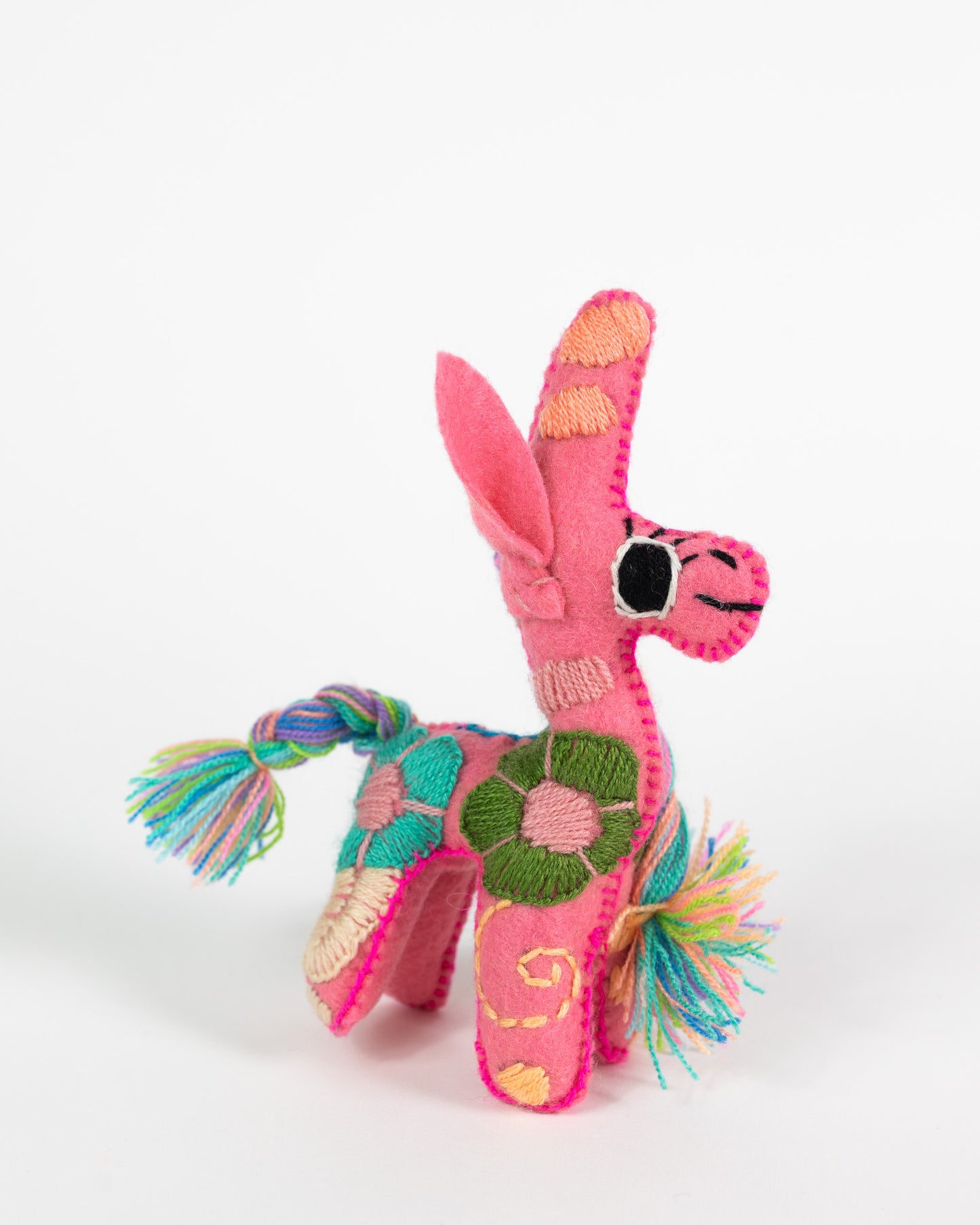 Mini Pink Handmade Plush Stuffed Unicorn