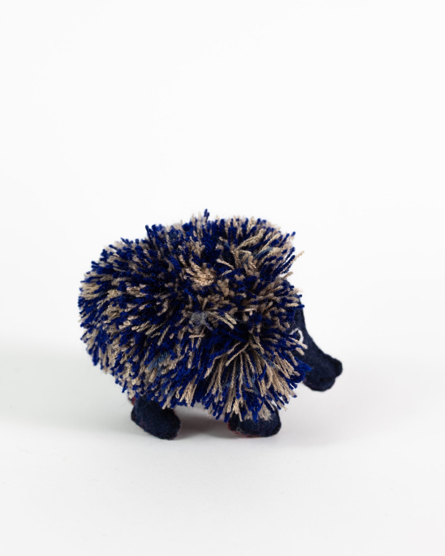 Mini Navy Handmade Plush Stuffed Anteater