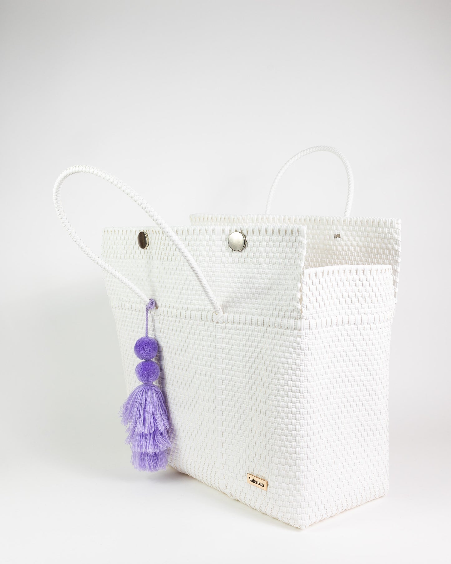 Solid White Overnight Duffel