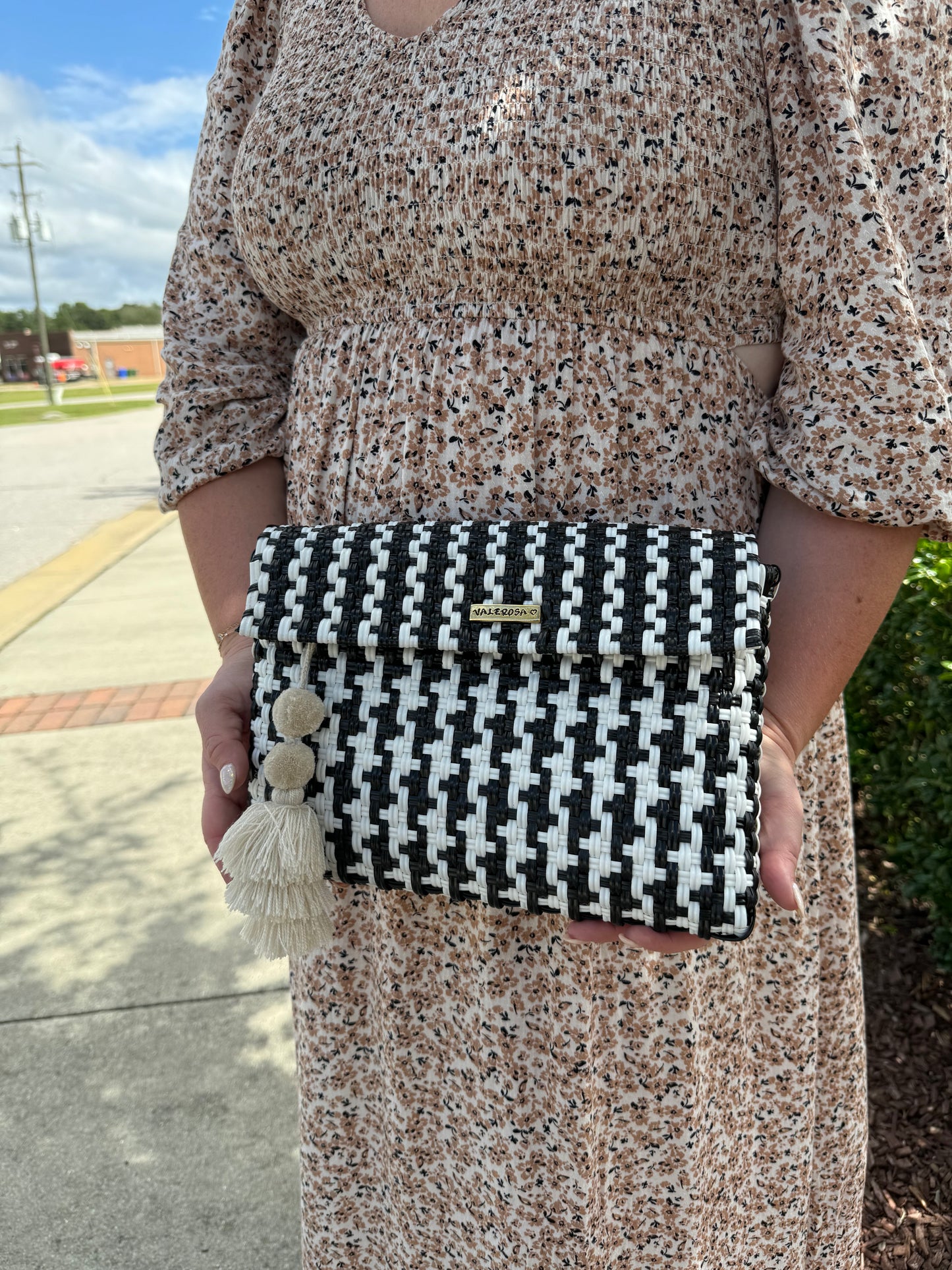 Summer bag, Beach bag, pool bag, woven bag, plastic bag, Clutch