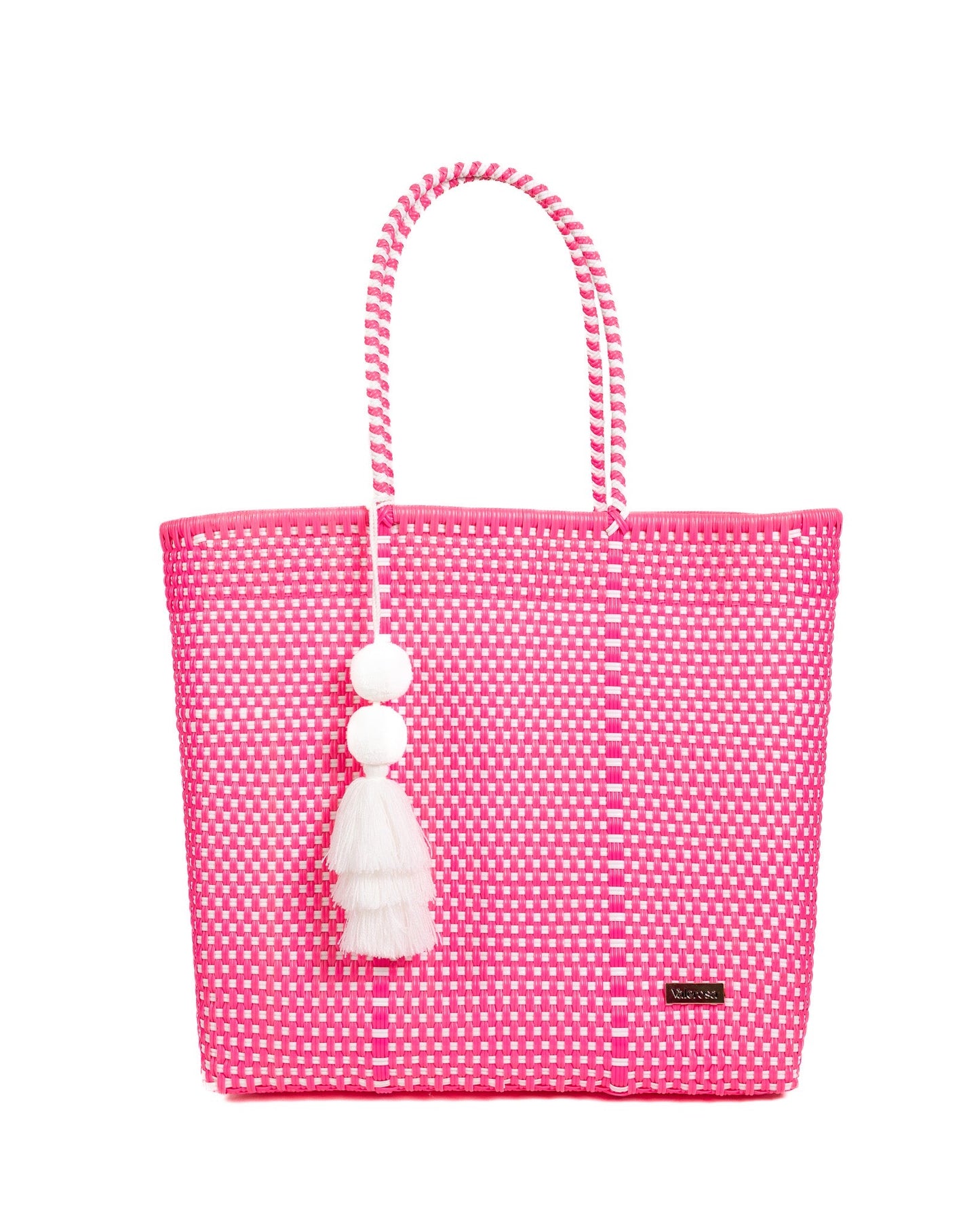 Hot Pink and White Checkered Playera