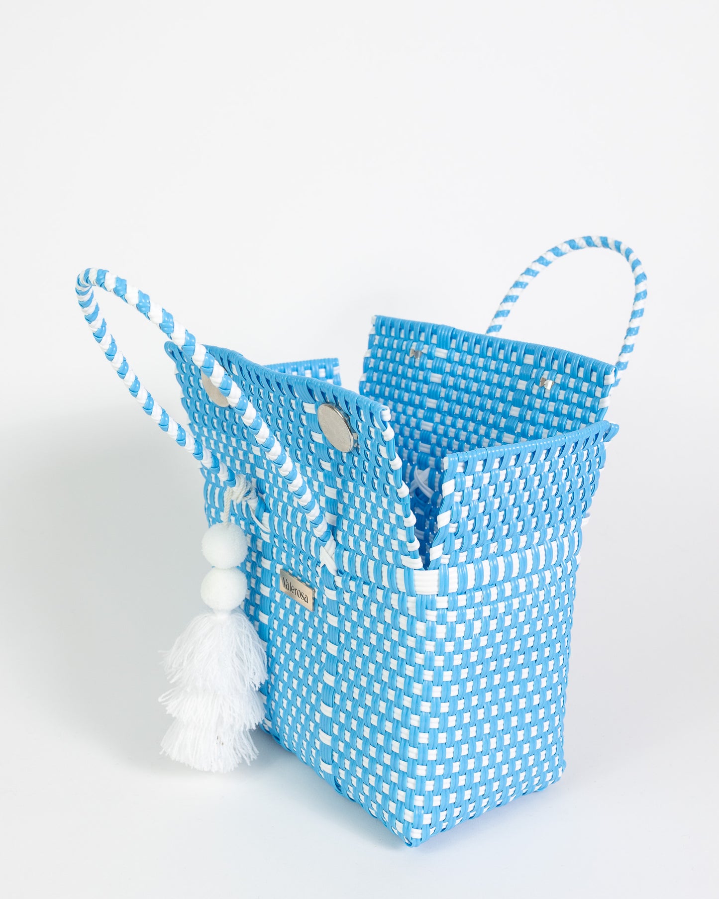 Sky Blue and White Mini Purse