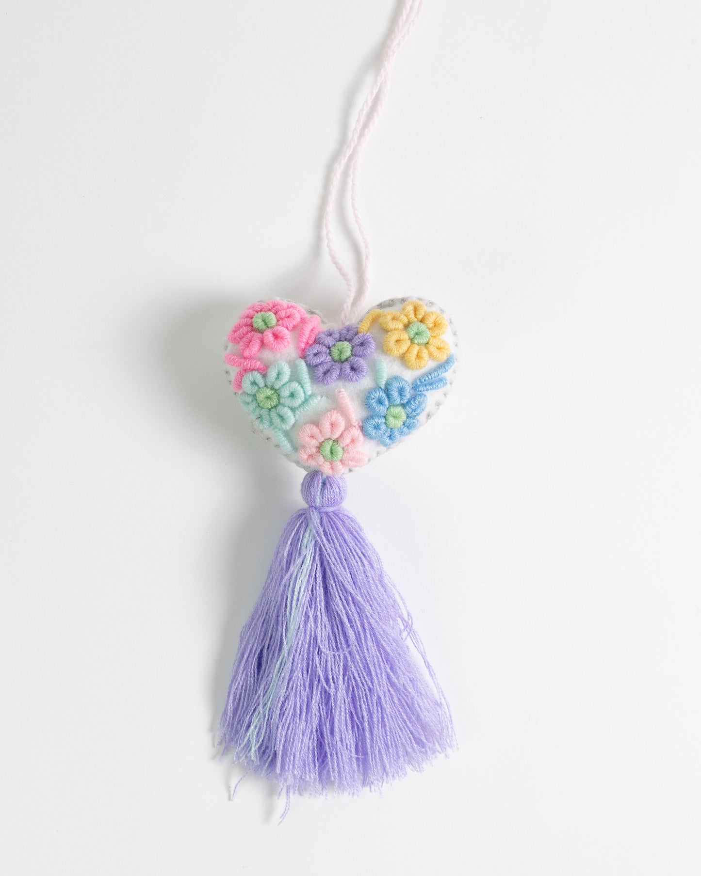 Whimsical Pastel Tassel Bag Charm