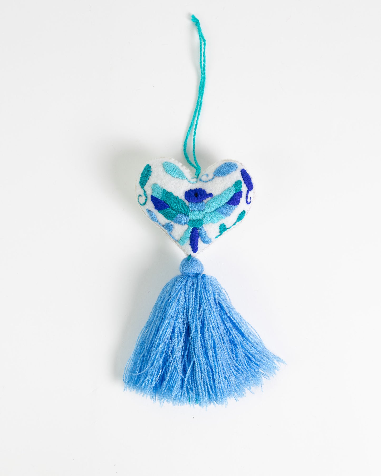 Ornate Heart Tassel Bag Charm