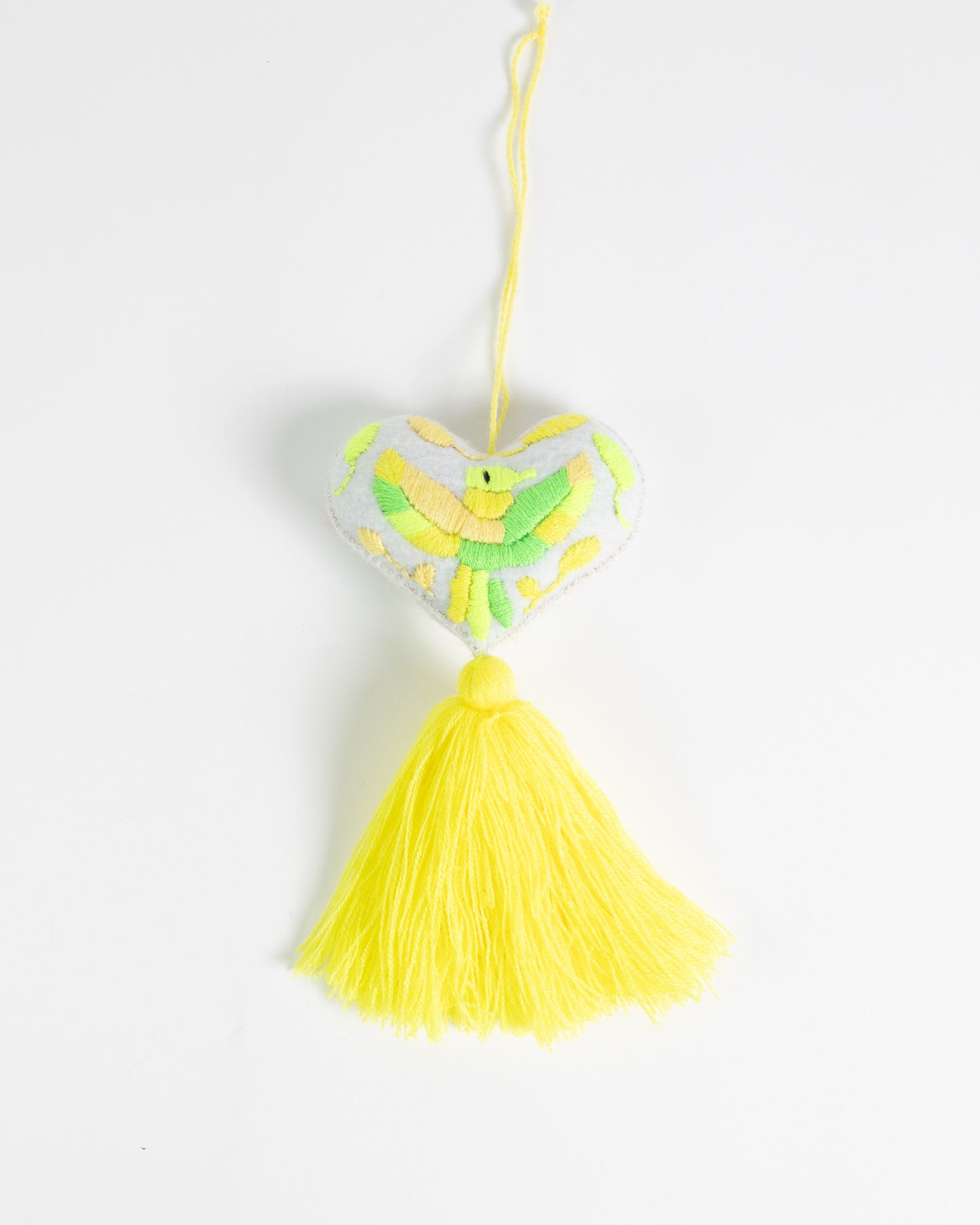 Ornate Heart Tassel Bag Charm