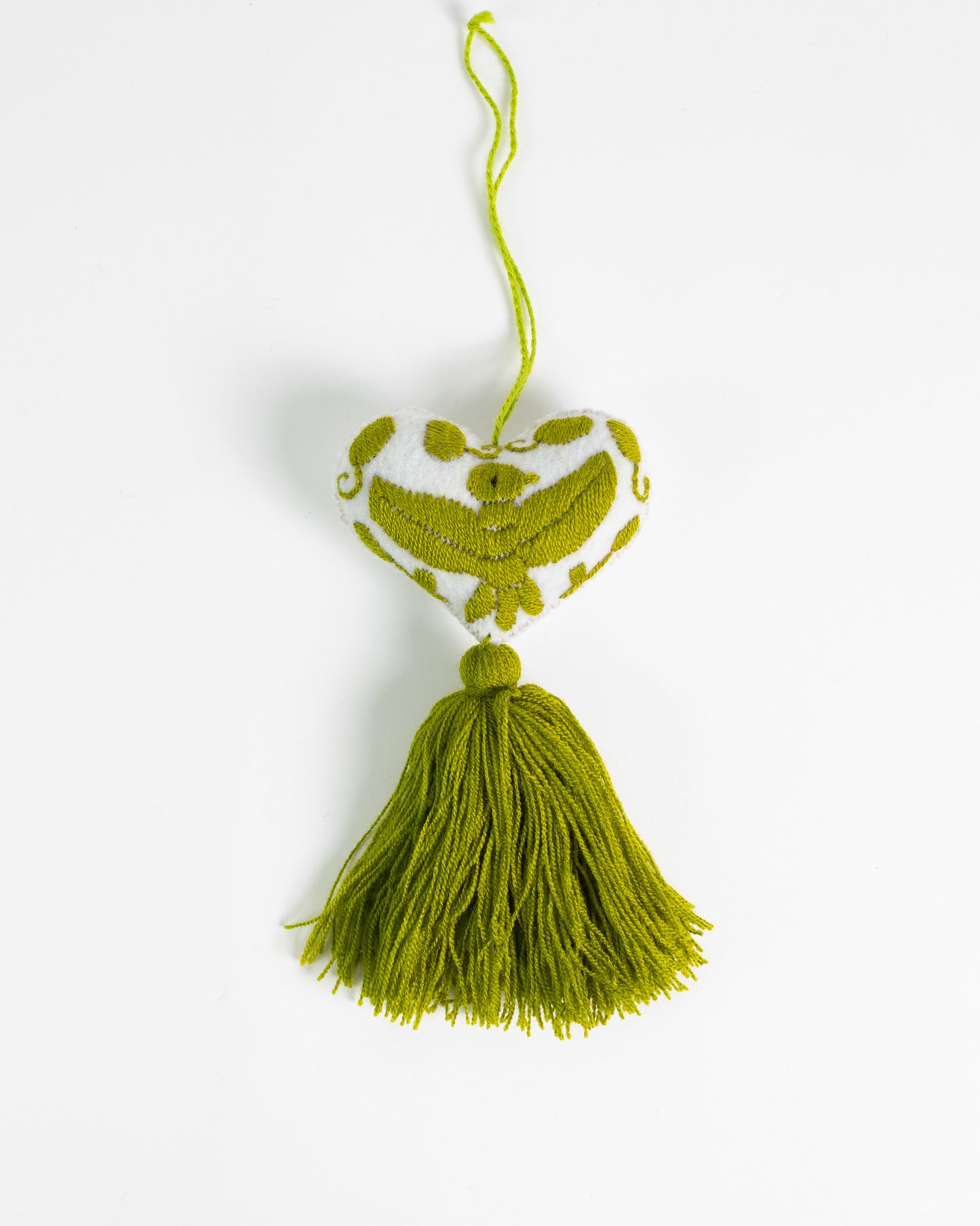 Ornate Heart Tassel Bag Charm
