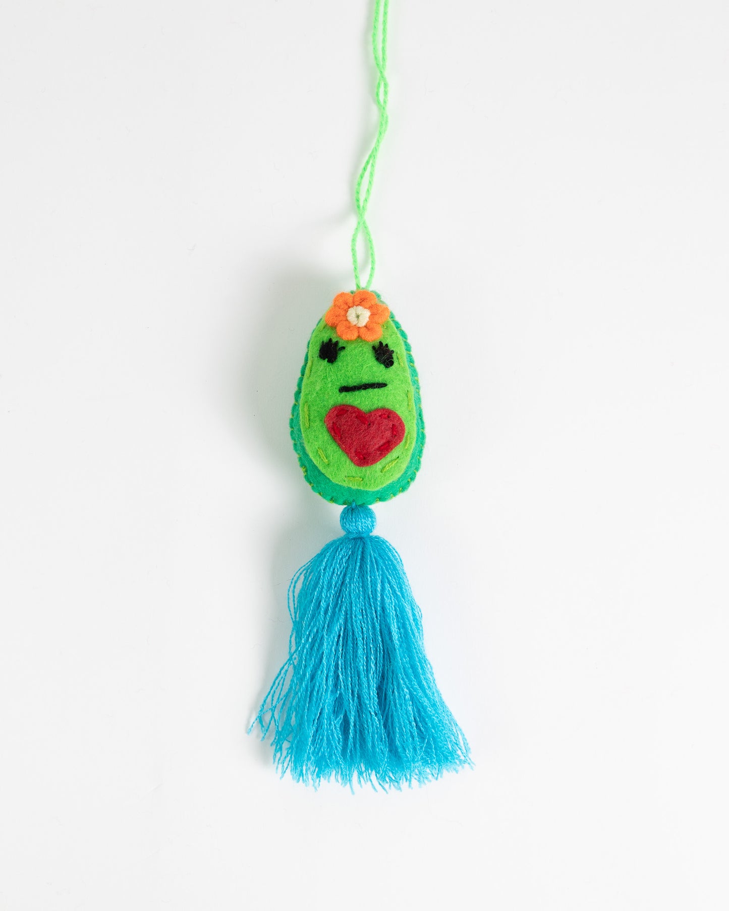 Sassy Avocado Tassel Bag Charm