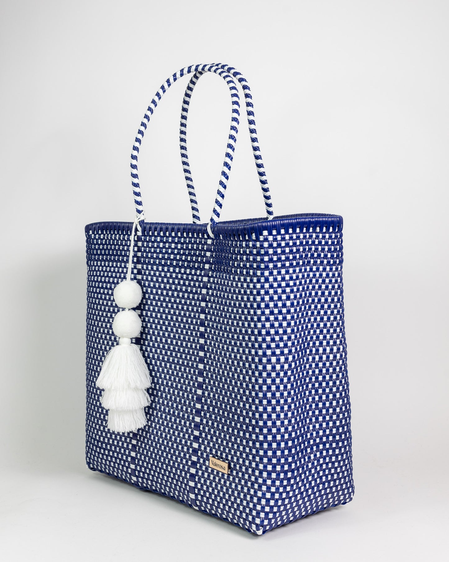 Navy and white checker jumbo