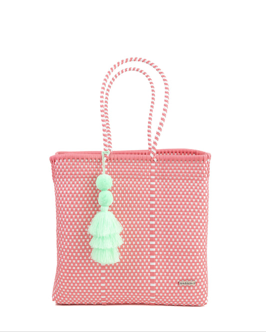 Salmon and White Checkered "Extra" Jumbo