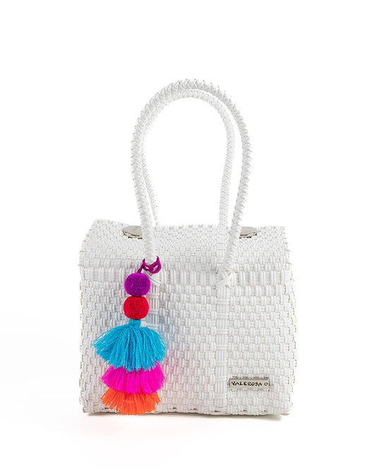 Solid White Mini Purse