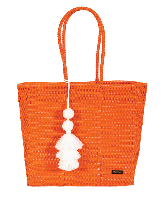 Solid Orange Playera Tote