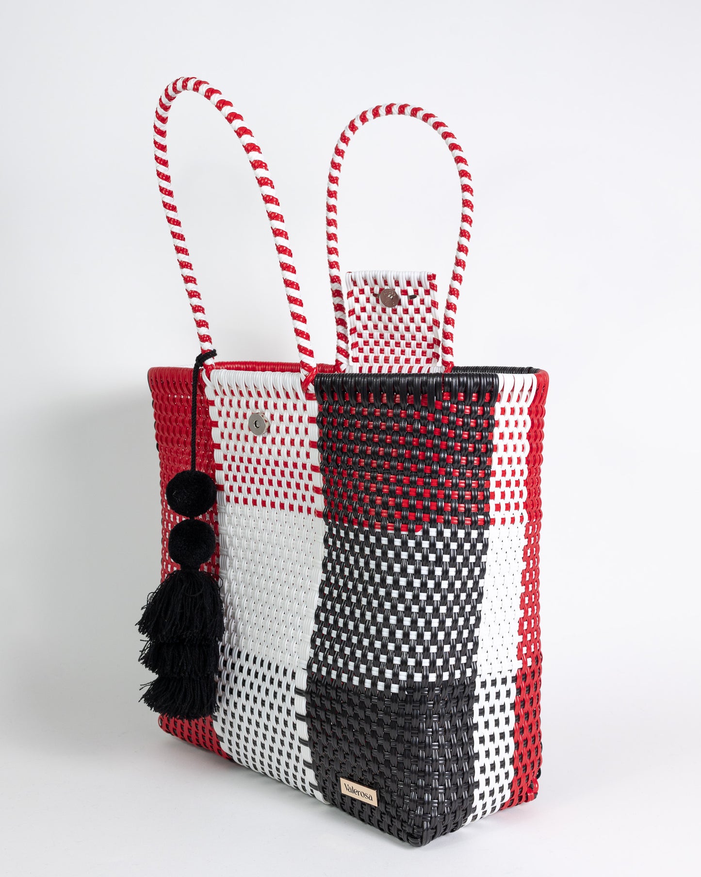 Black and Red Sports Team Hombro Tote