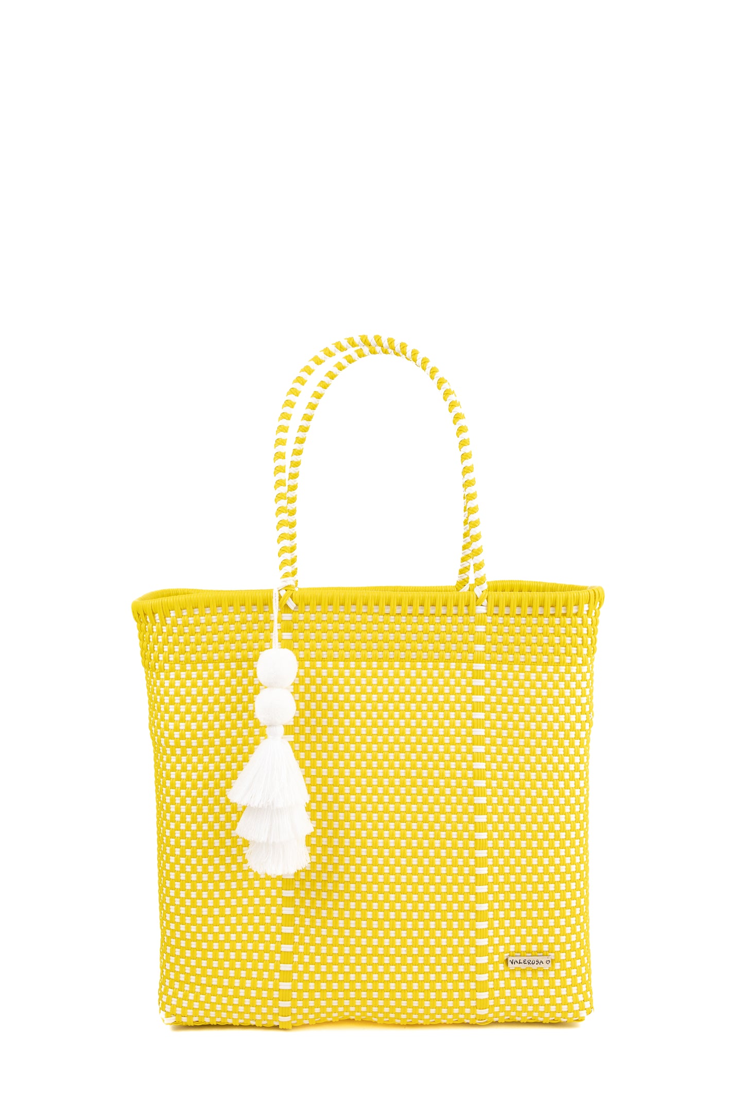 Yellow and White Checkered Playera