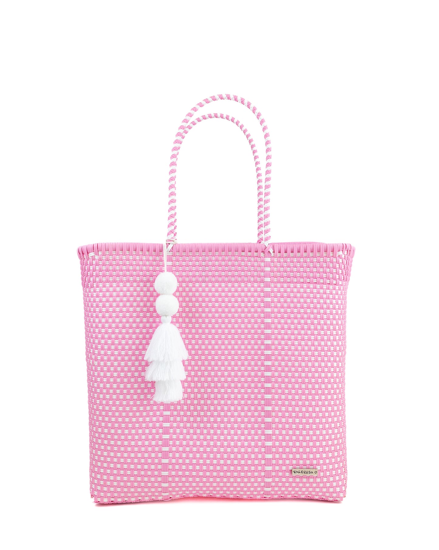 Pastel Pink and White Checkered Playera