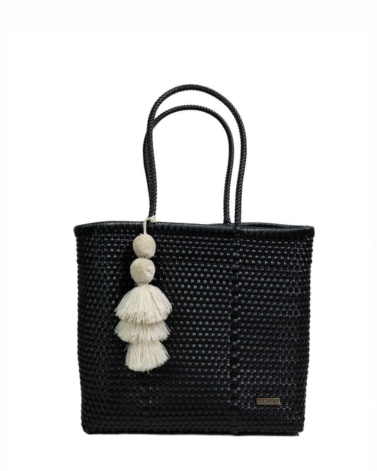 Solid Black Playera Tote