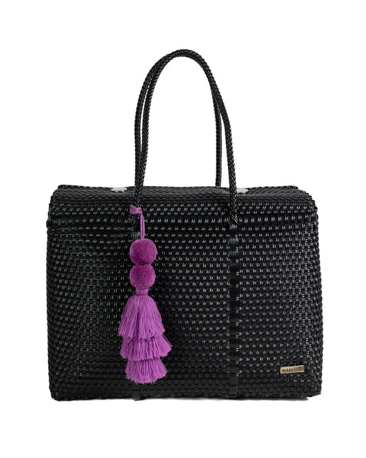 Solid Black Overnight Duffle