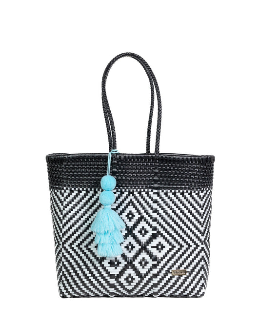 Black Kaleidoscope Playera Tote