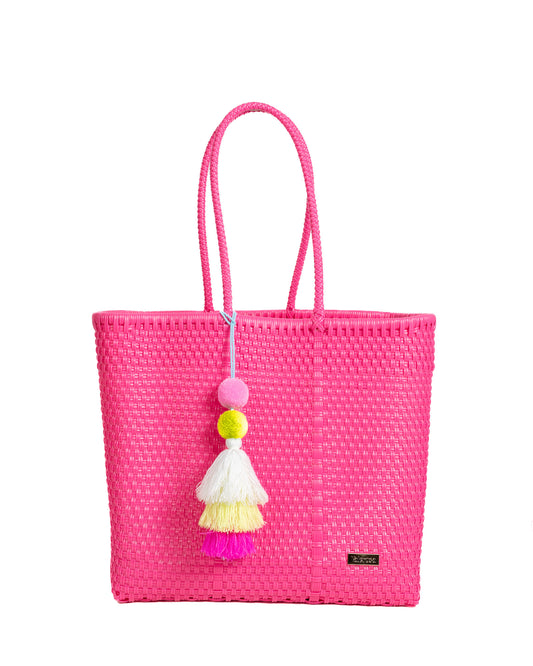 Bright Pink Playera Tote