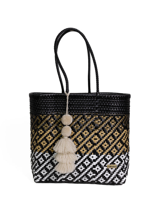 Black, Gold and White Playera