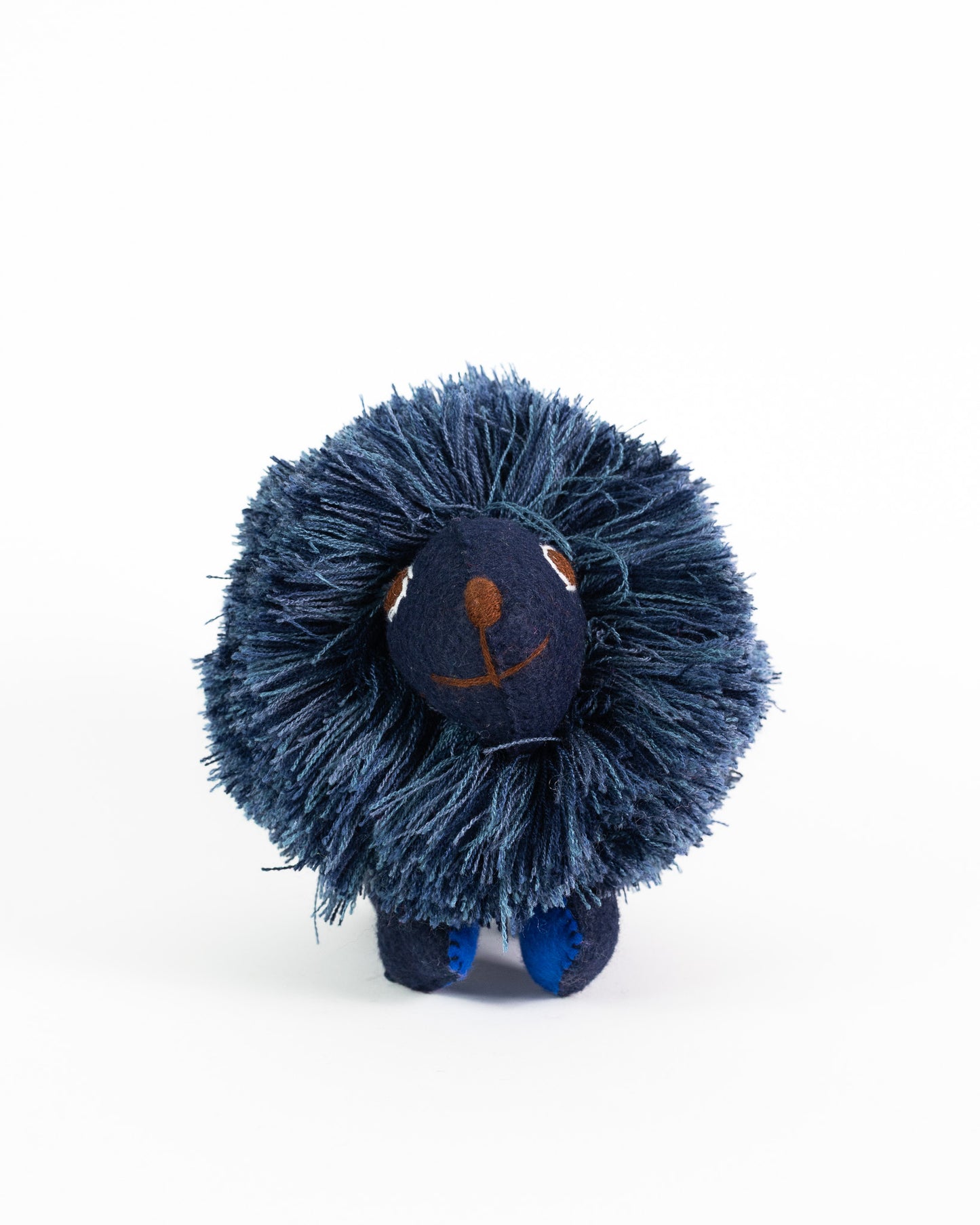 Midnight Navy Handmade Plush Stuffed Hedgehog