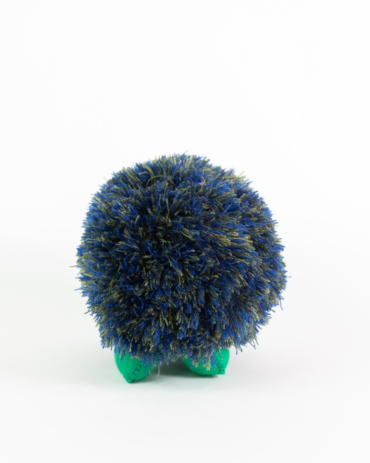 Emerald Green Handmade Plush Stuffed Hedgehog