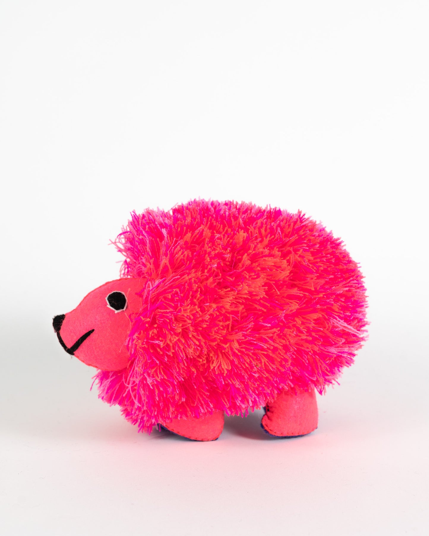 Fiesta Pink Handmade Plush Stuffed Hedgehog