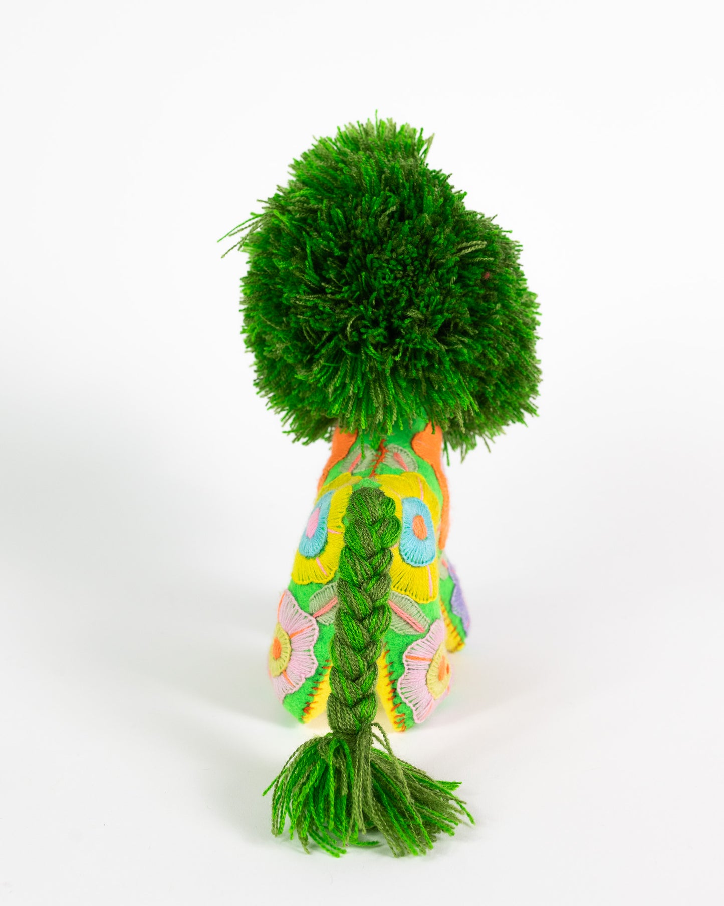 Lime Green Handmade Plush Stuffed Lion
