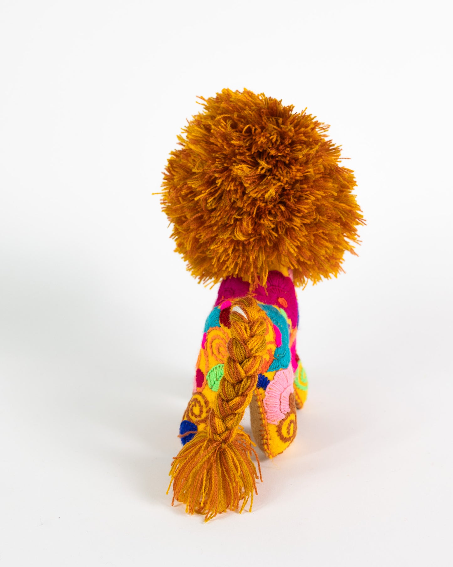 Golden Yellow Handmade Plush Stuffed Lion
