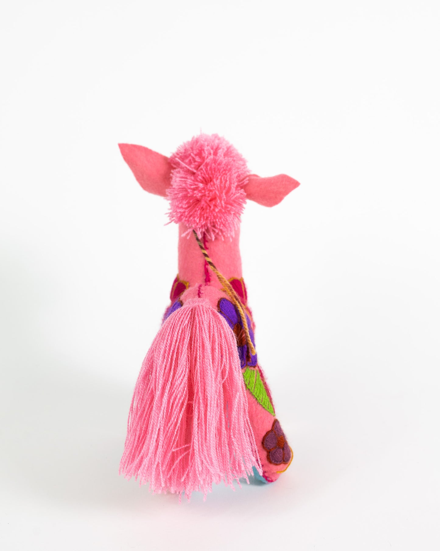 Pink Handmade Plush Stuffed Pony