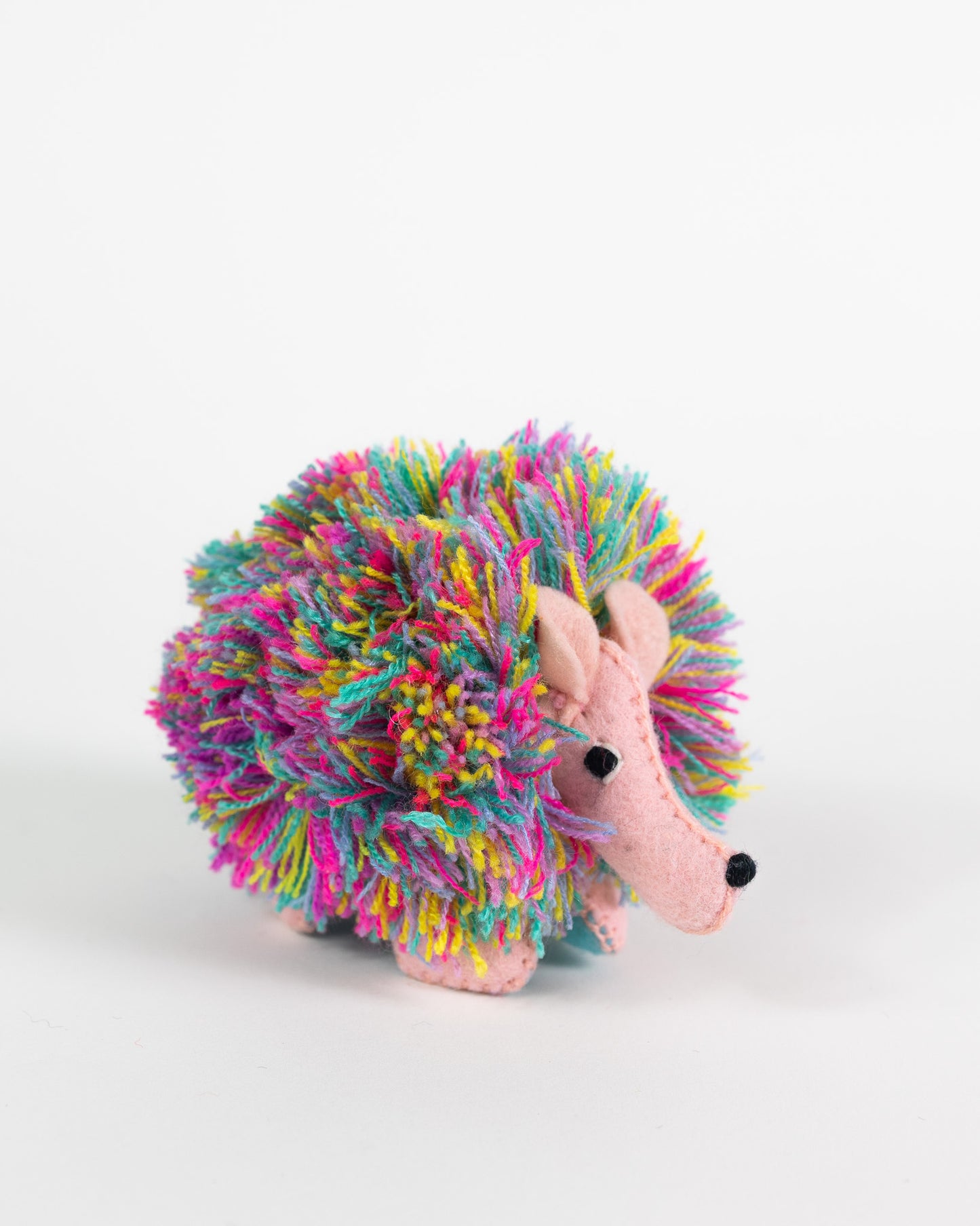 Mini Rainbow Pink Handmade Plush Stuffed Anteater