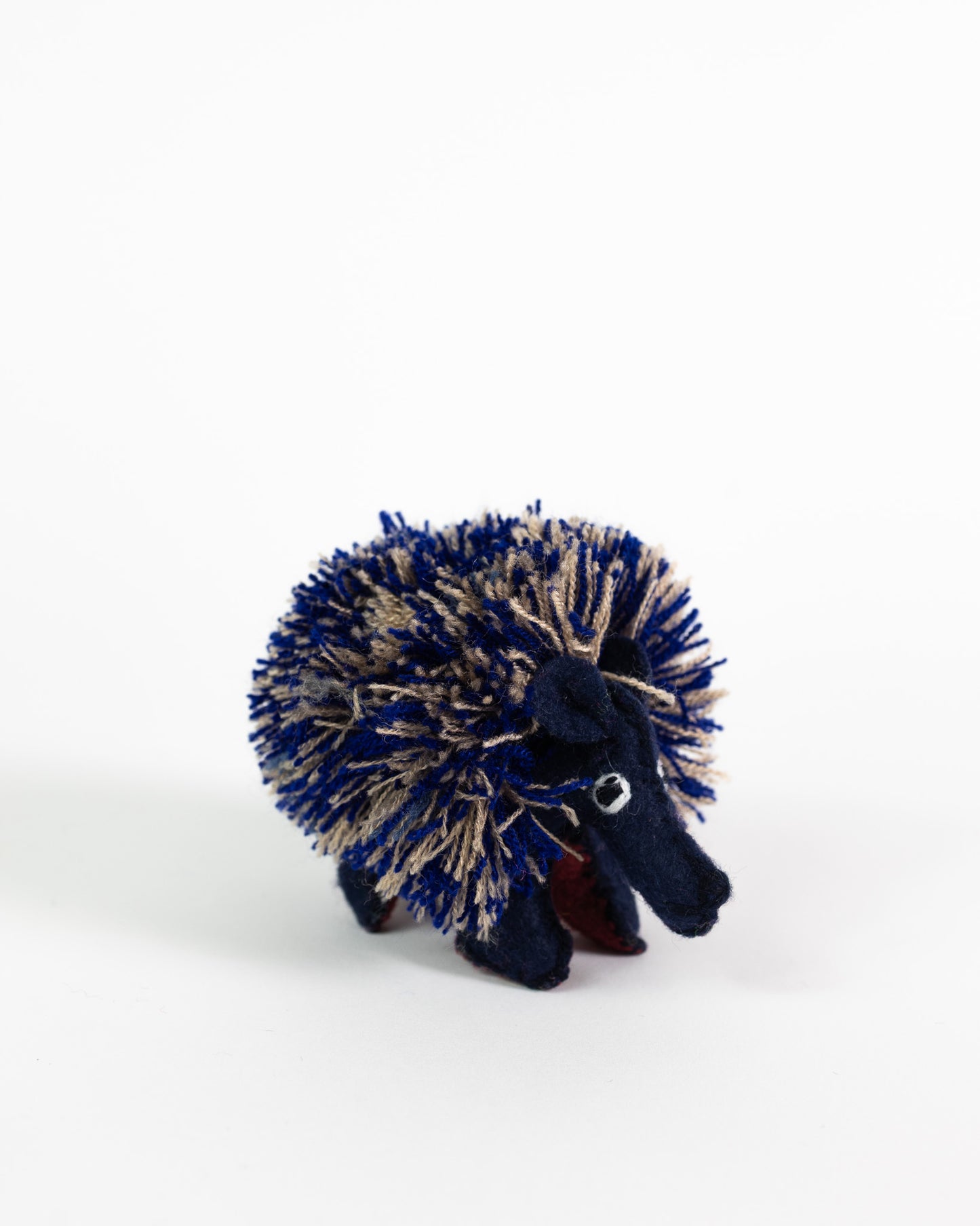 Mini Navy Handmade Plush Stuffed Anteater