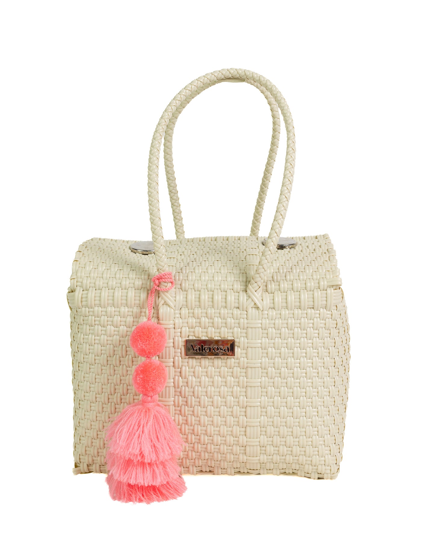 Solid Cream Mini Purse