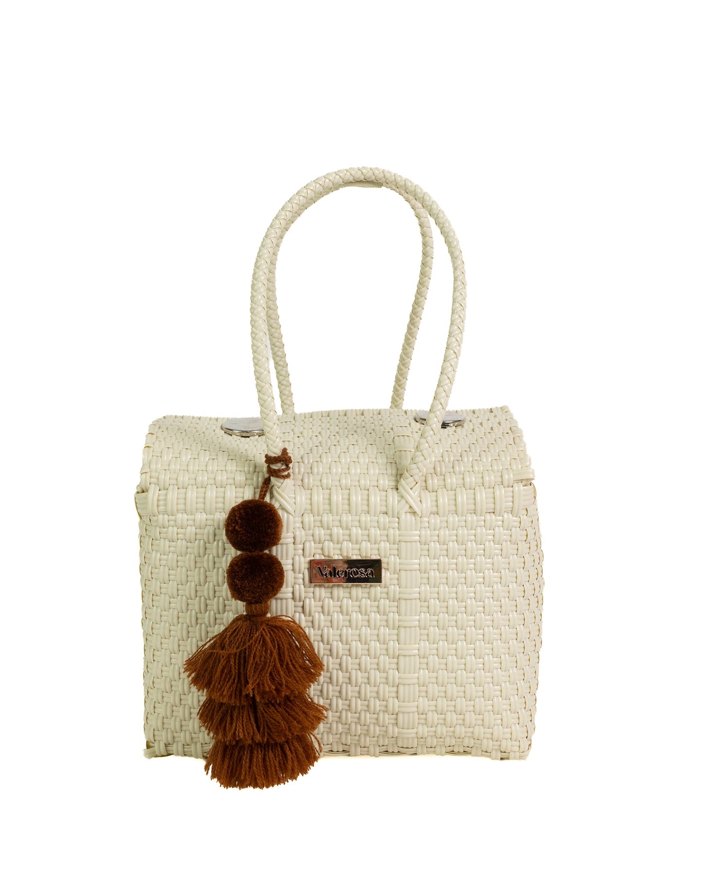 Solid Cream Mini Purse