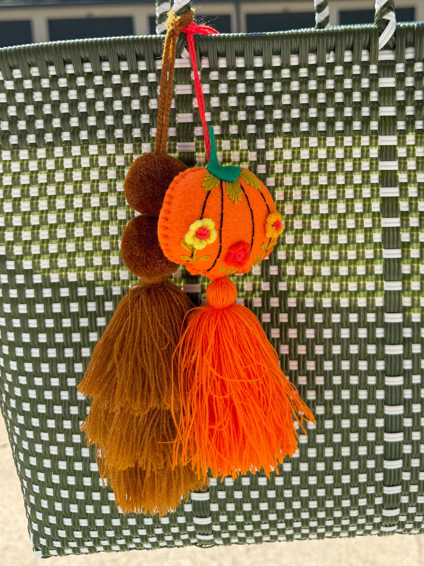 Pumpkin Bag Charm Halloween