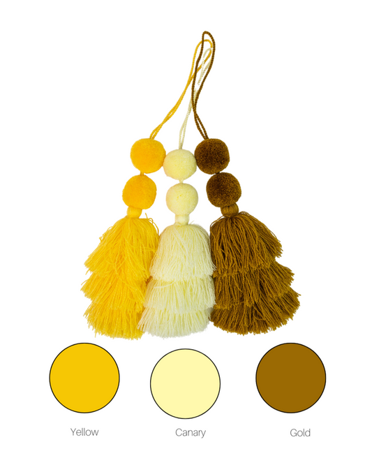 Handwoven Tassel Yellow