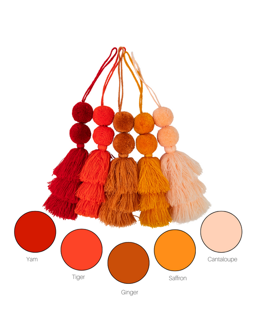 Handwoven Tassel Orange