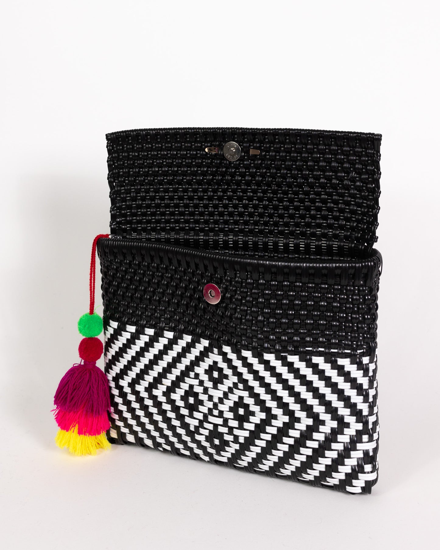 Black Kaleidoscope Clutch