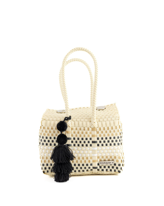 Plastic bag, woven bag, beach bag, travel bag, handmade bag, mini bag, purse