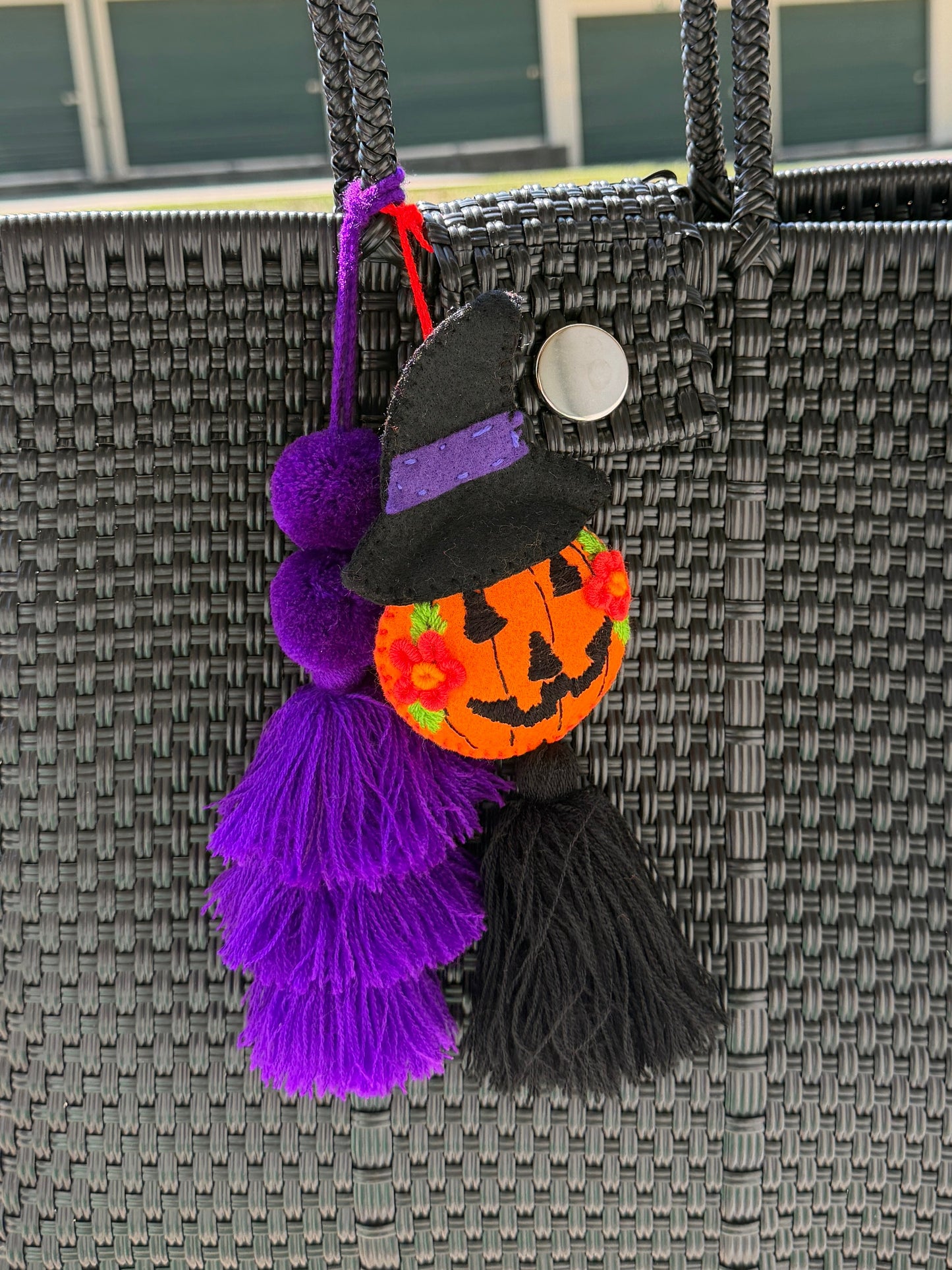 Pumpkin Witch Bag Charm Halloween