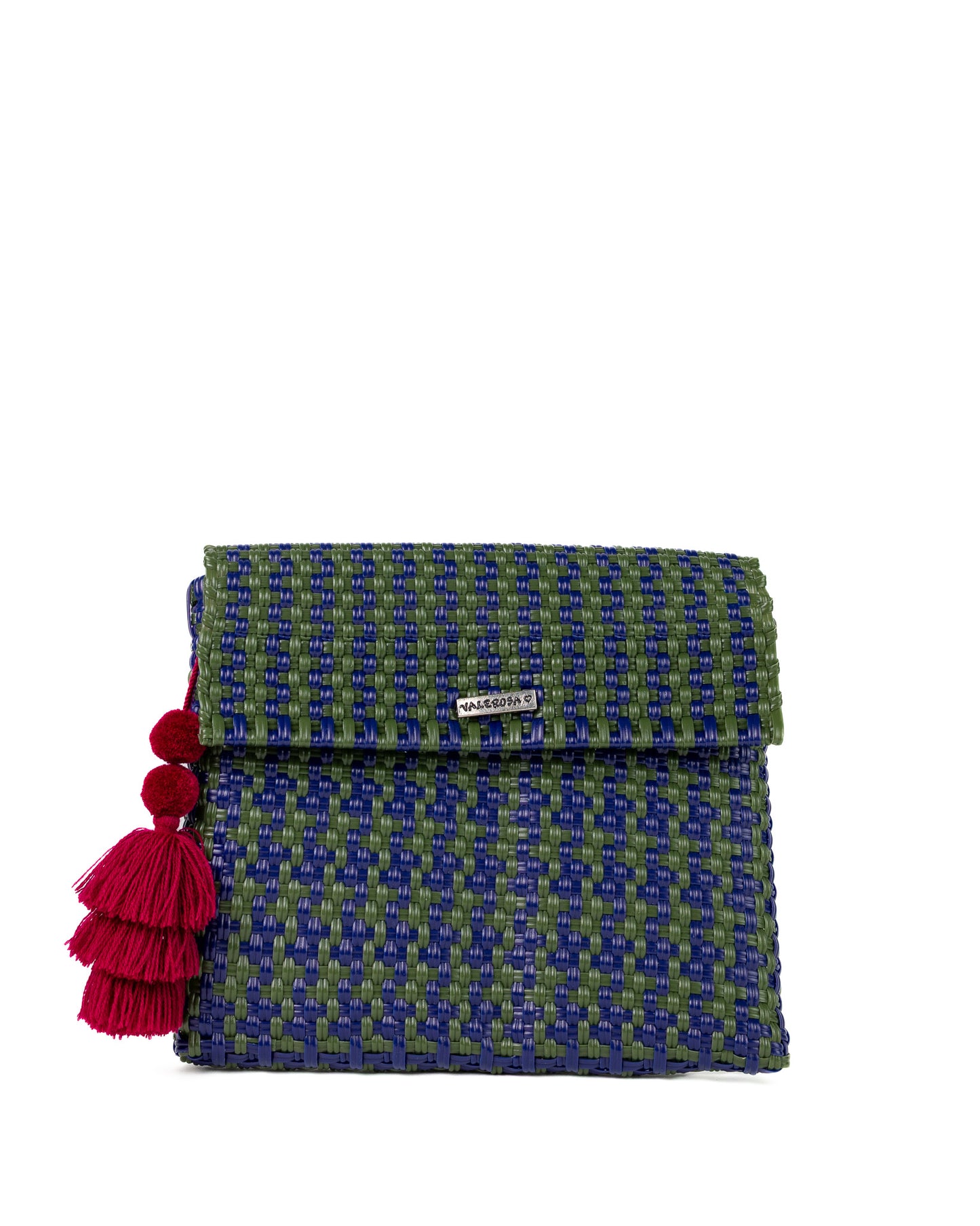 Navy and Olive Green Clutch