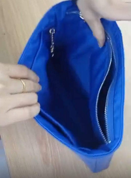 Royal Blue Clutch Organizer