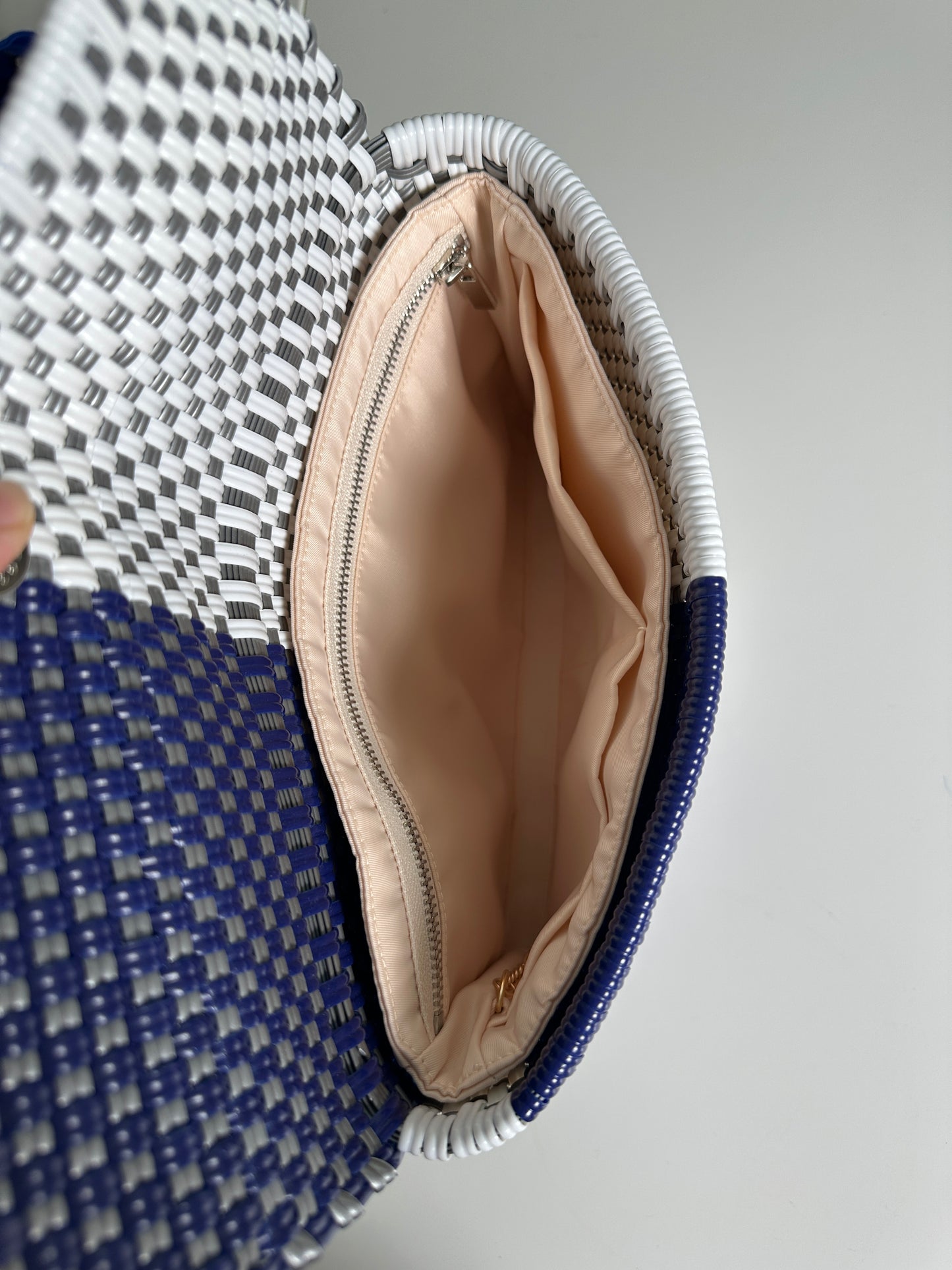 Cream Clutch Organizer