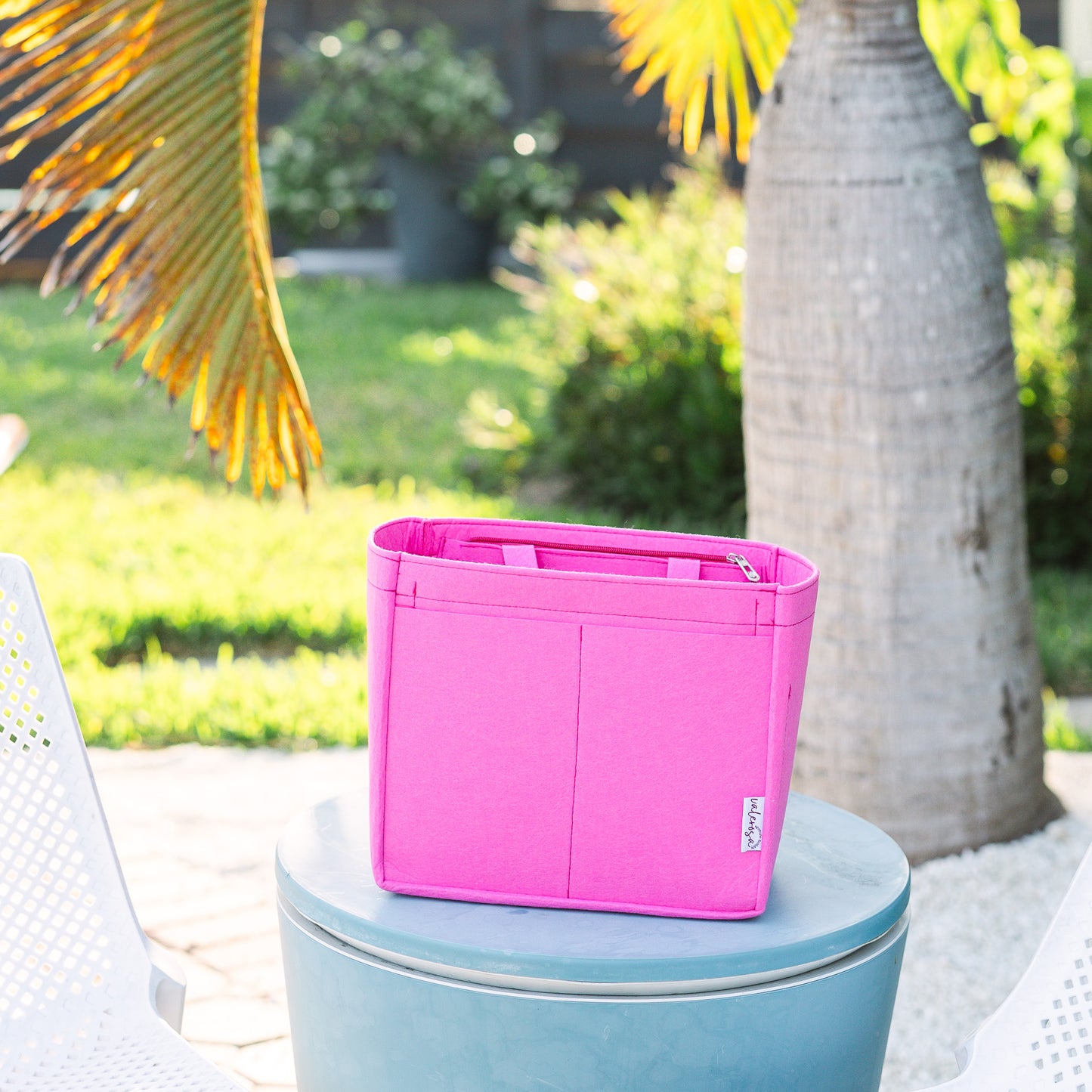 Pink Felt Bag Organizer