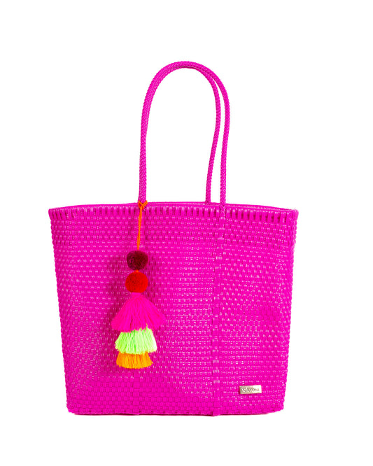 Magenta Pink Playera Tote