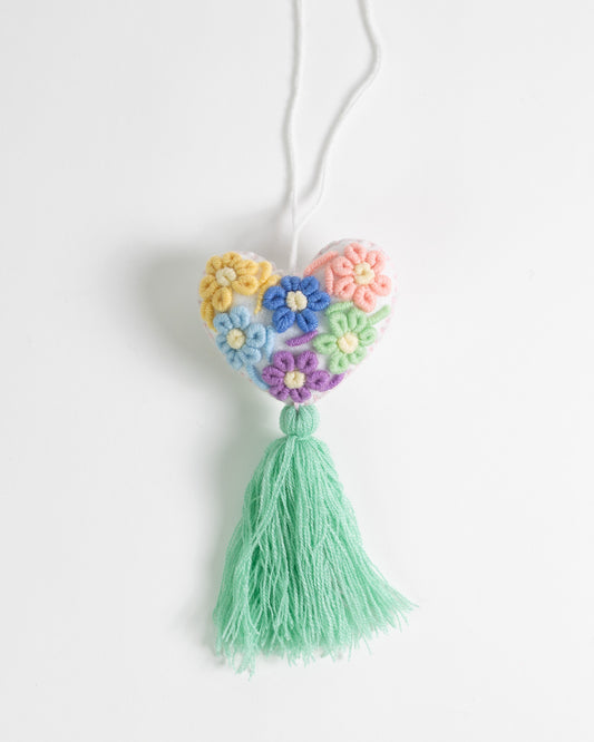 Whimsical Pastel Tassel Bag Charm
