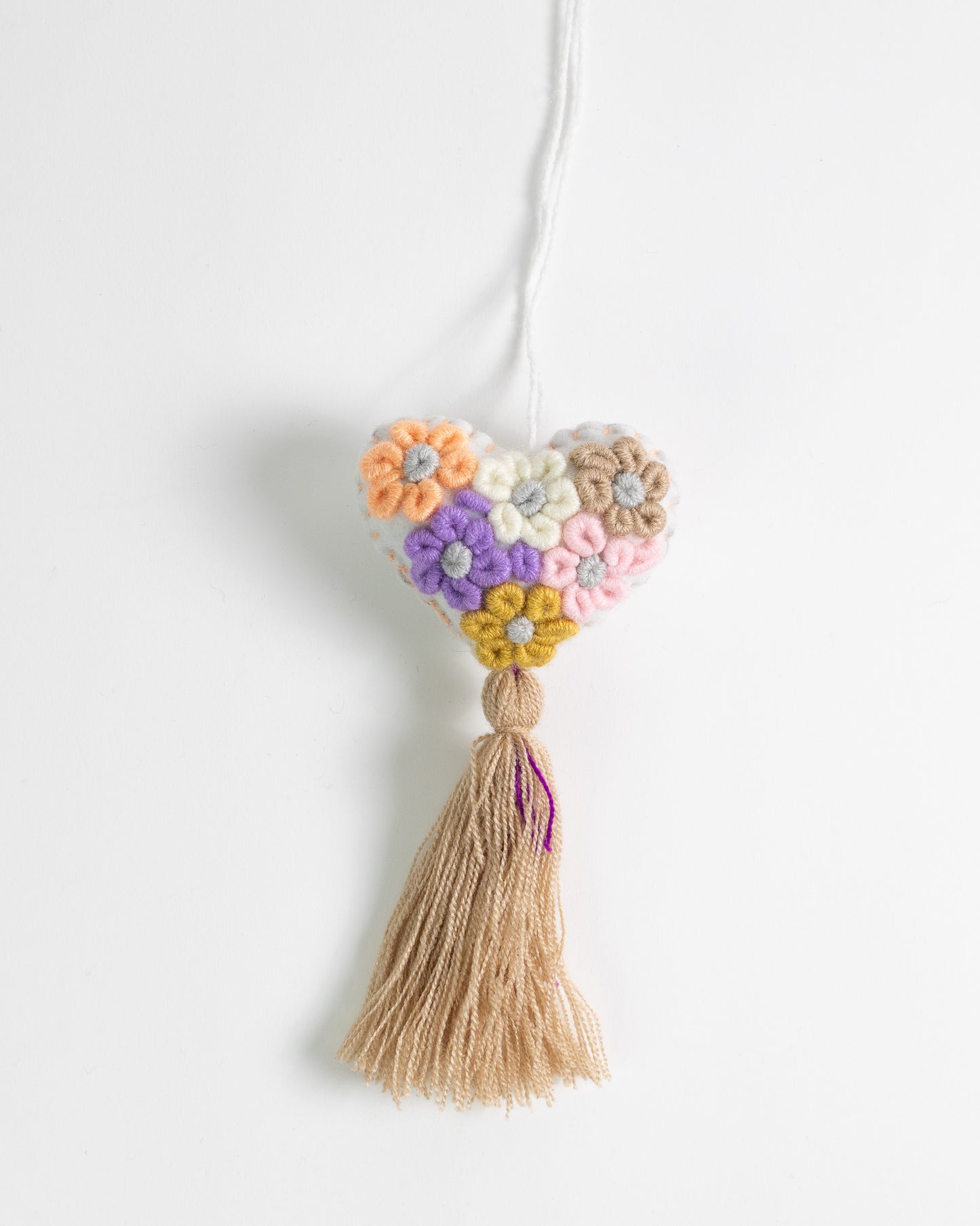 Whimsical Pastel Tassel Bag Charm