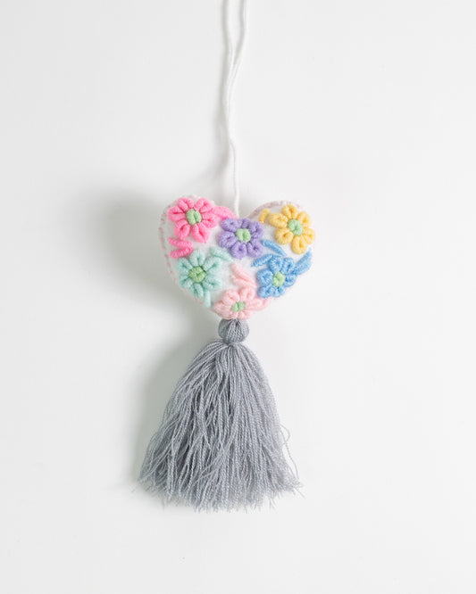 Whimsical Pastel Tassel Bag Charm
